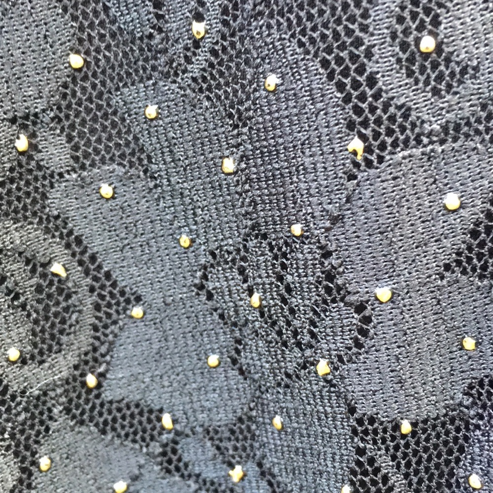 Lace Dress black gold studs - Picture 4 of 9